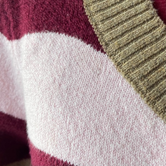St John’s Bay quality Apparel woman pink tones and brown sweater. Size L. Used. - Picture 6 of 8